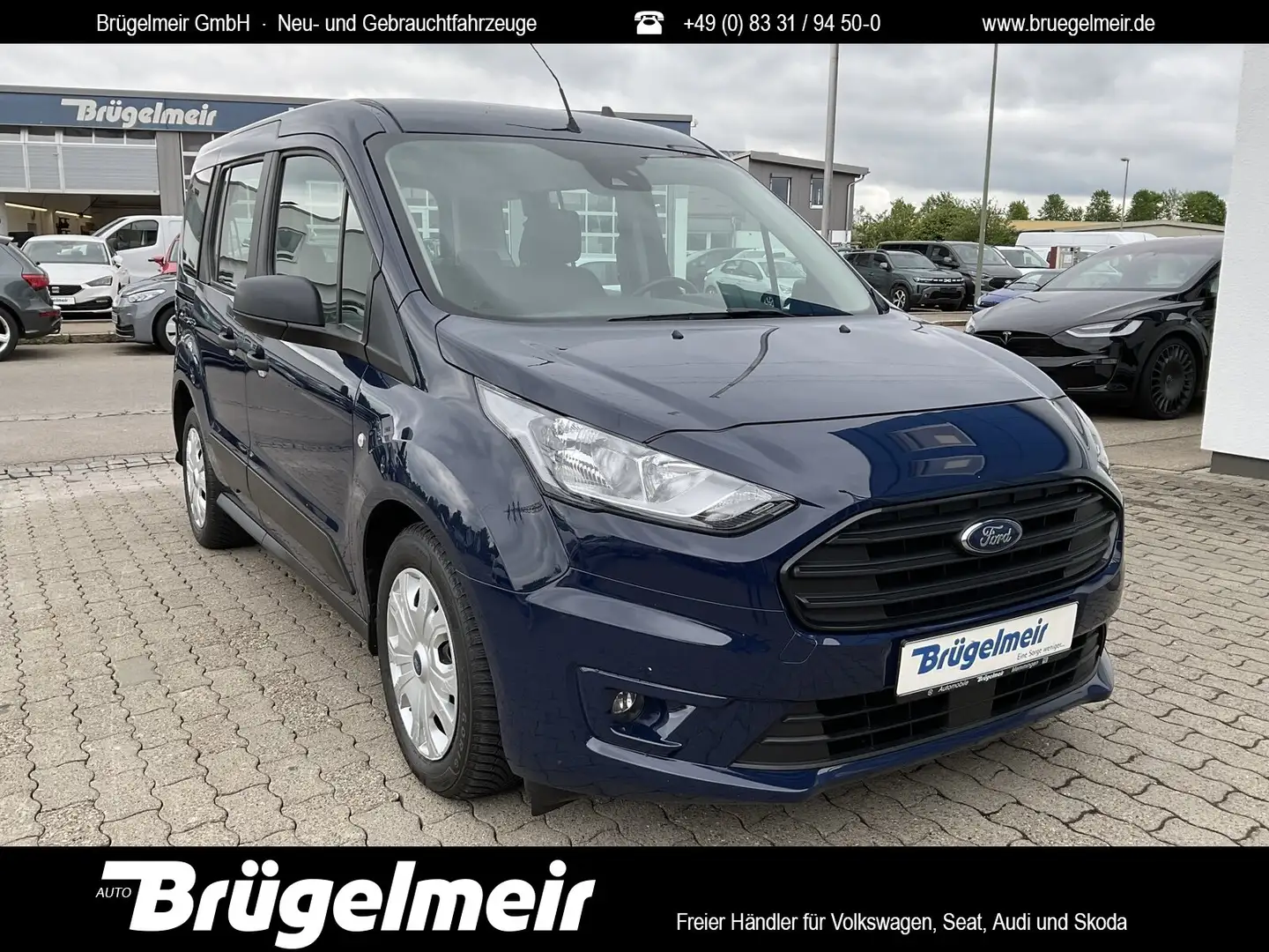 Ford Transit Connect TransitConnect 1.5 TDCI Trend 5 SITZE+AHK+Klima Blau - 1