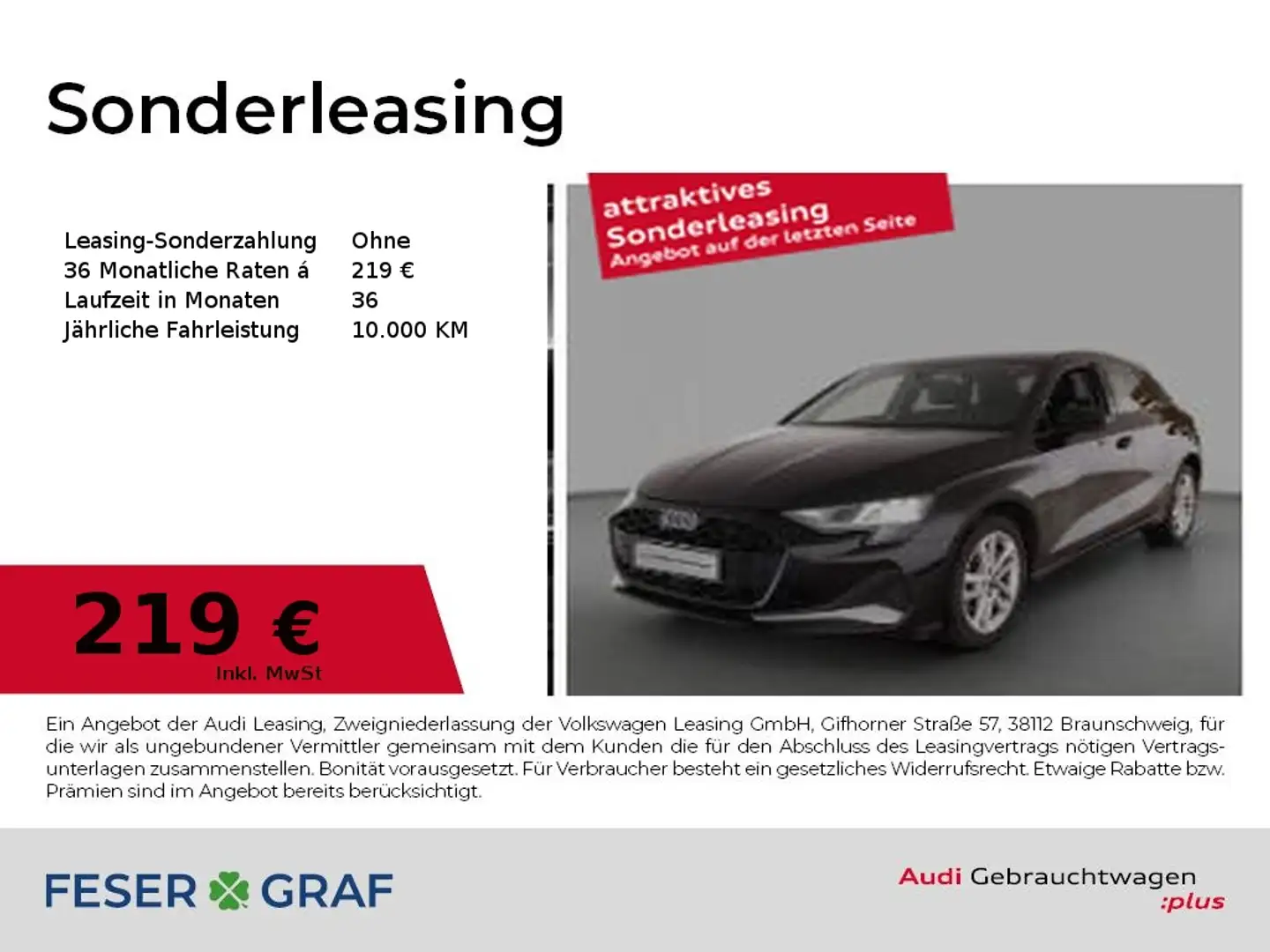 Audi A3 Advanced 30 TFSI Navi LED Negro - 1