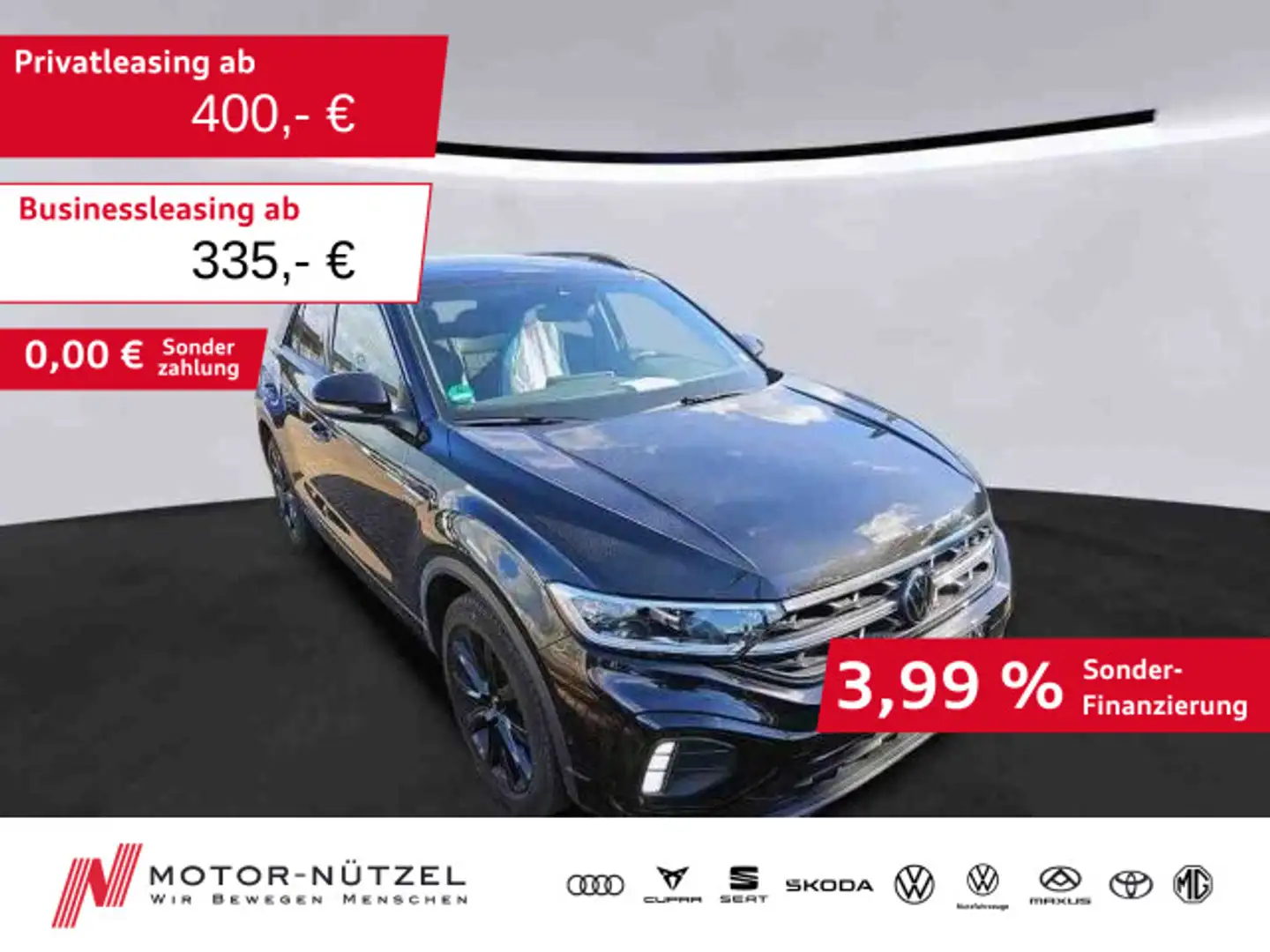 Volkswagen T-Roc 1.5 TSI DSG R-LINE LEDER+MATRIX+NAVI+BEATS Schwarz - 1