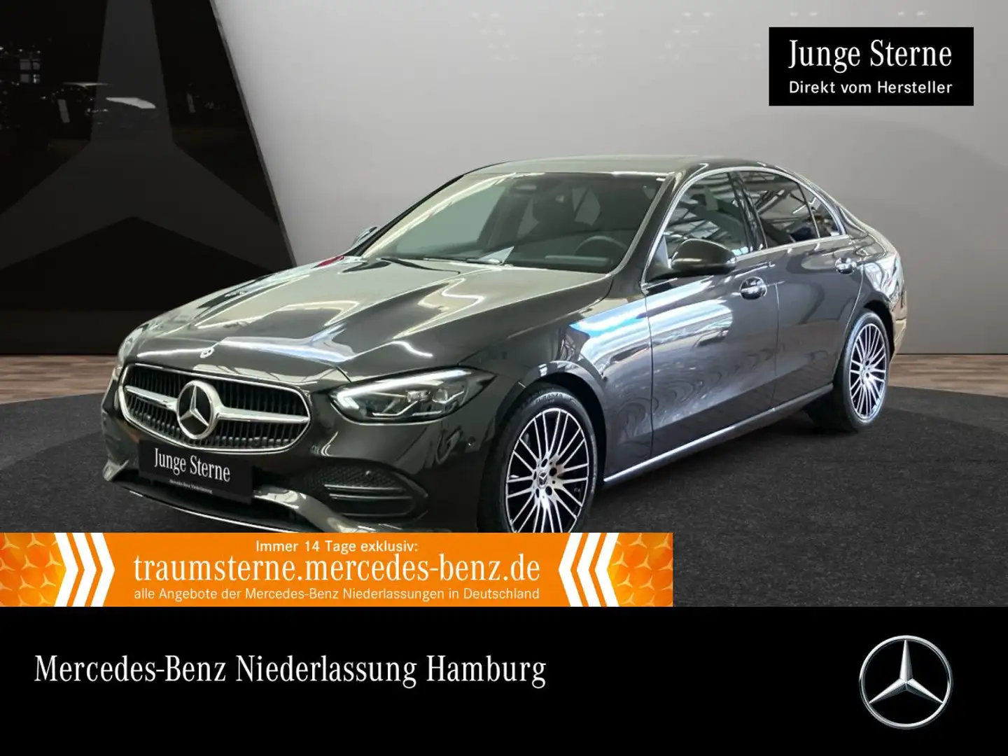 Mercedes-Benz C 180 AVANTG+AHK+LED+KAMERA+TOTW+KEYLESS+9G Grau - 1