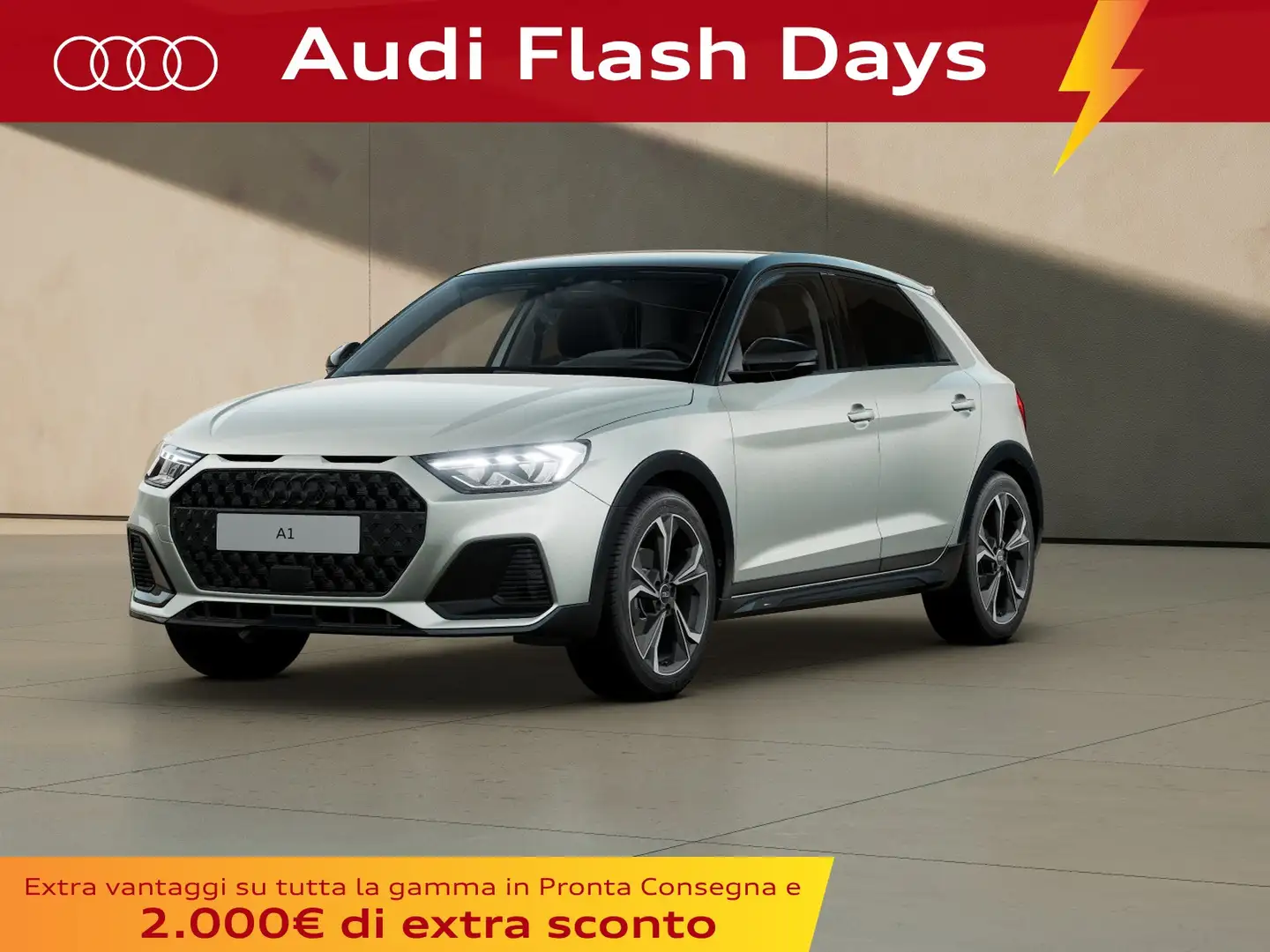 Audi A1 allstreet 35 1.5 tfsi identity contrast 150cv s tr Argento - 1