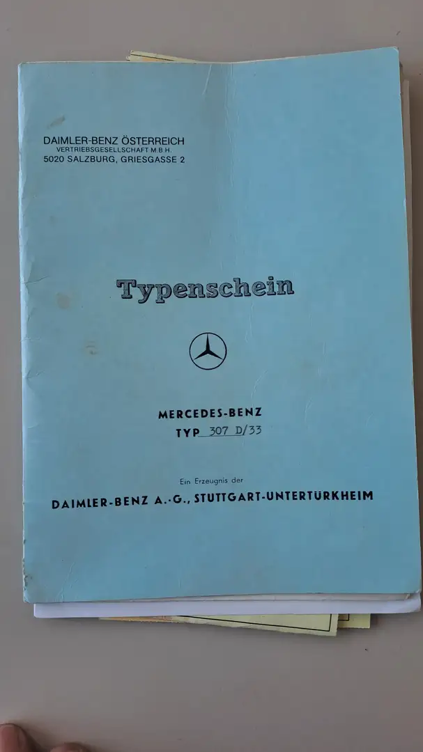 Mercedes-Benz 308 Lastkraftwagen Plane Blau - 2