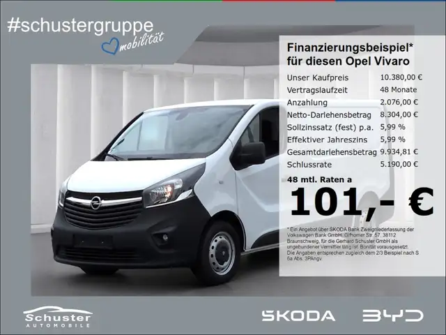 Opel Vivaro Kasten 2,8t 1.6D*AHK Temp PDC Klima Bluet