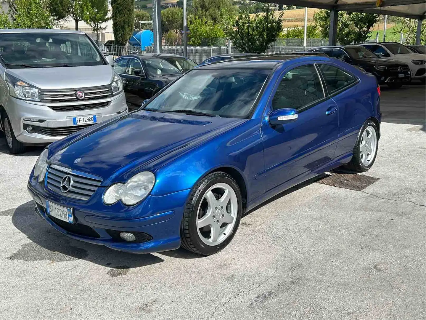 Mercedes-Benz C 230 C Sport Coupe 230 k evo-UNIPRO'-AUTOMATICA-TETTO- Синій - 1
