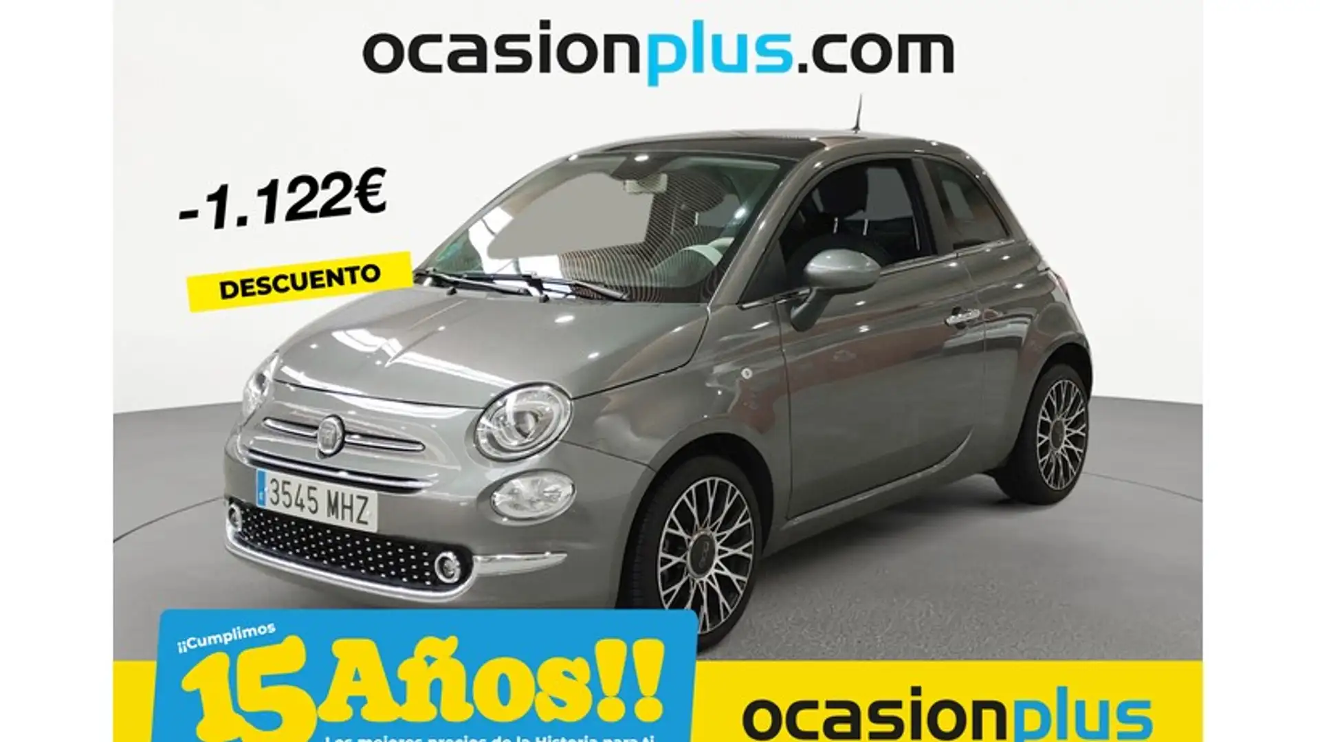 Fiat 500 1.0 Hybrid Cult 52kW Grau - 1