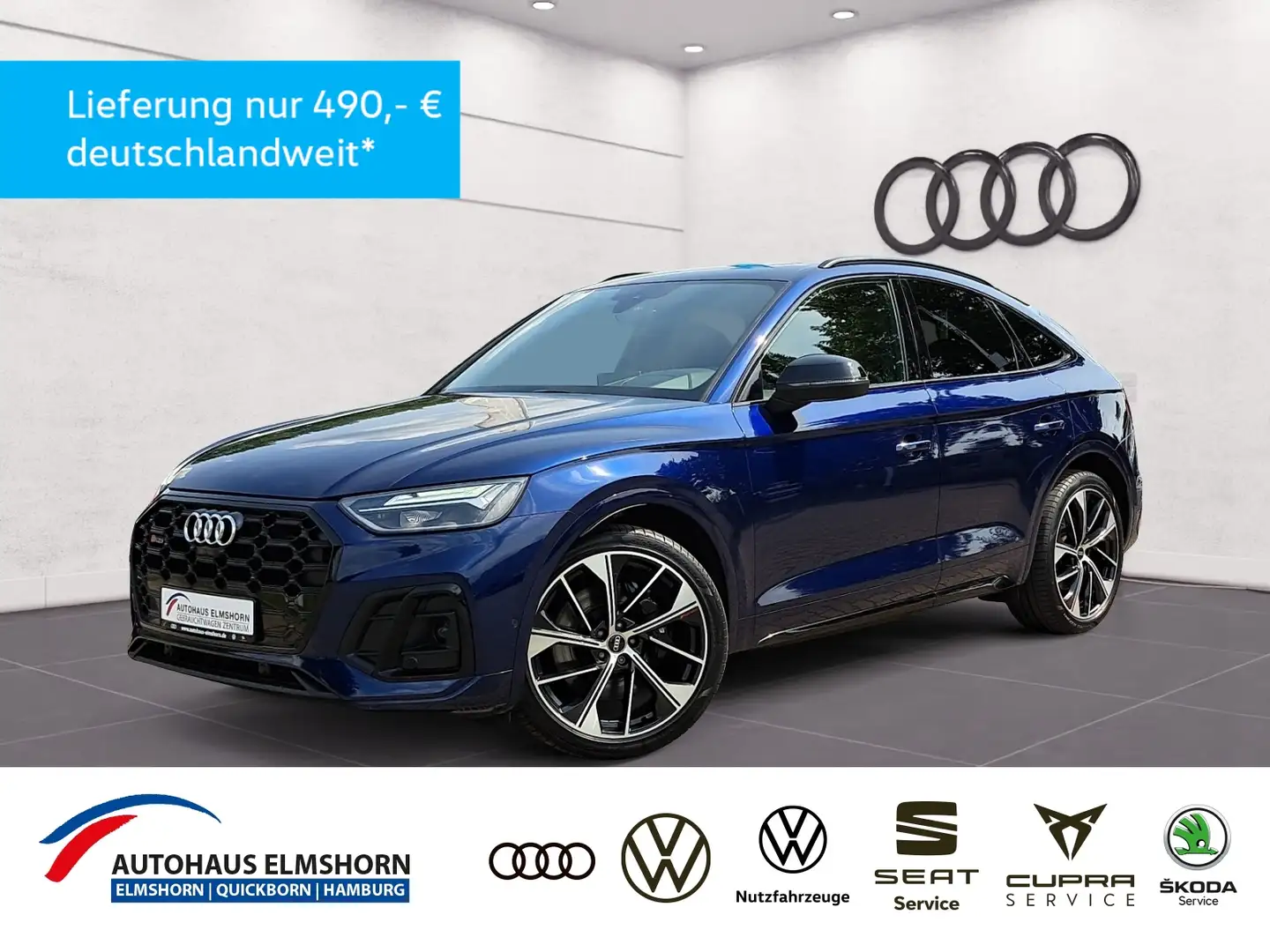 Audi SQ5 Sportback TDI tiptr. quattro PANO AHK STANDHEIZ H Синий - 1