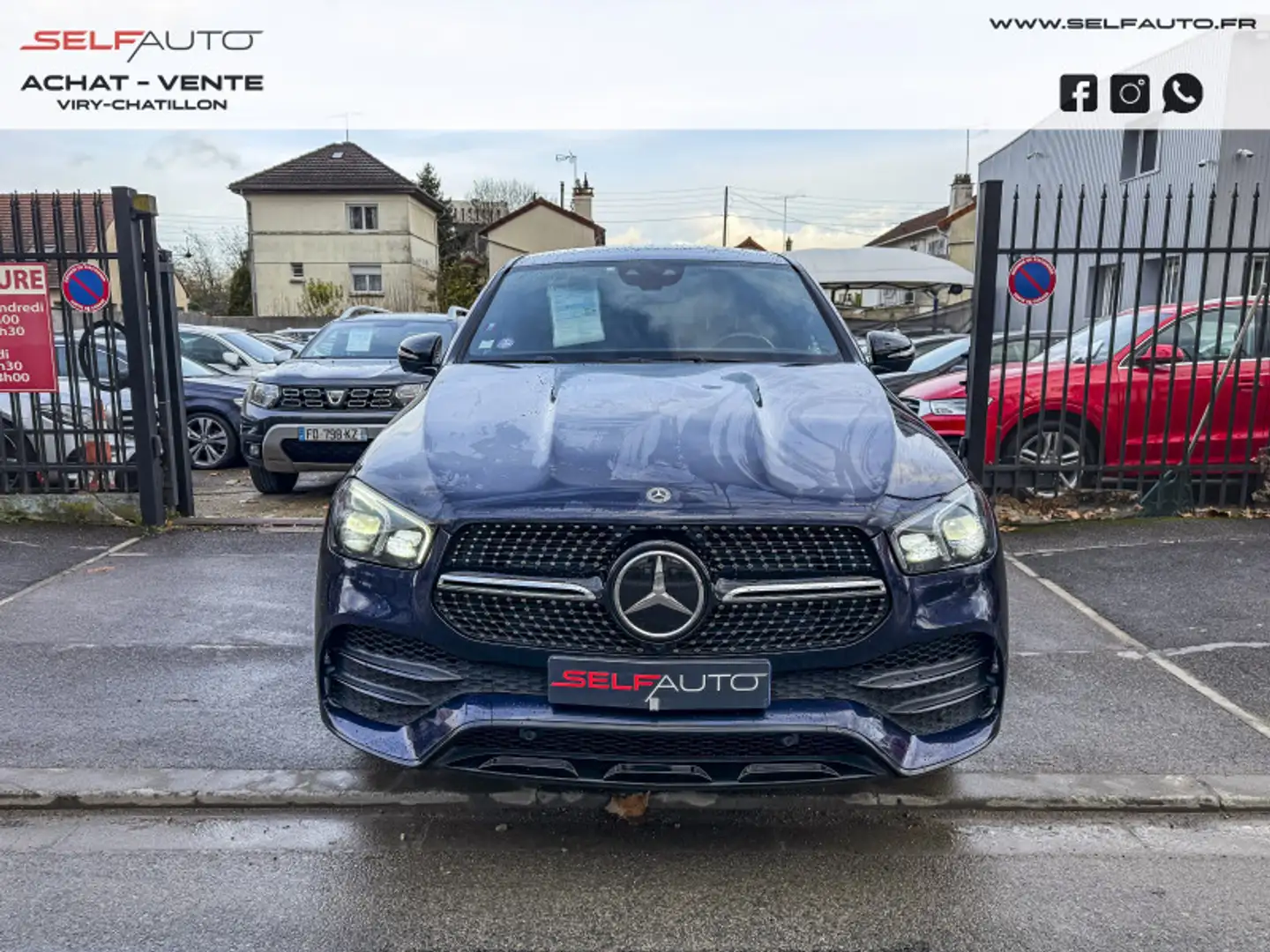 Mercedes-Benz GLE 350 350 DE 194+136CH AMG LINE 4MATIC 9G-TRONIC Bleu - 2