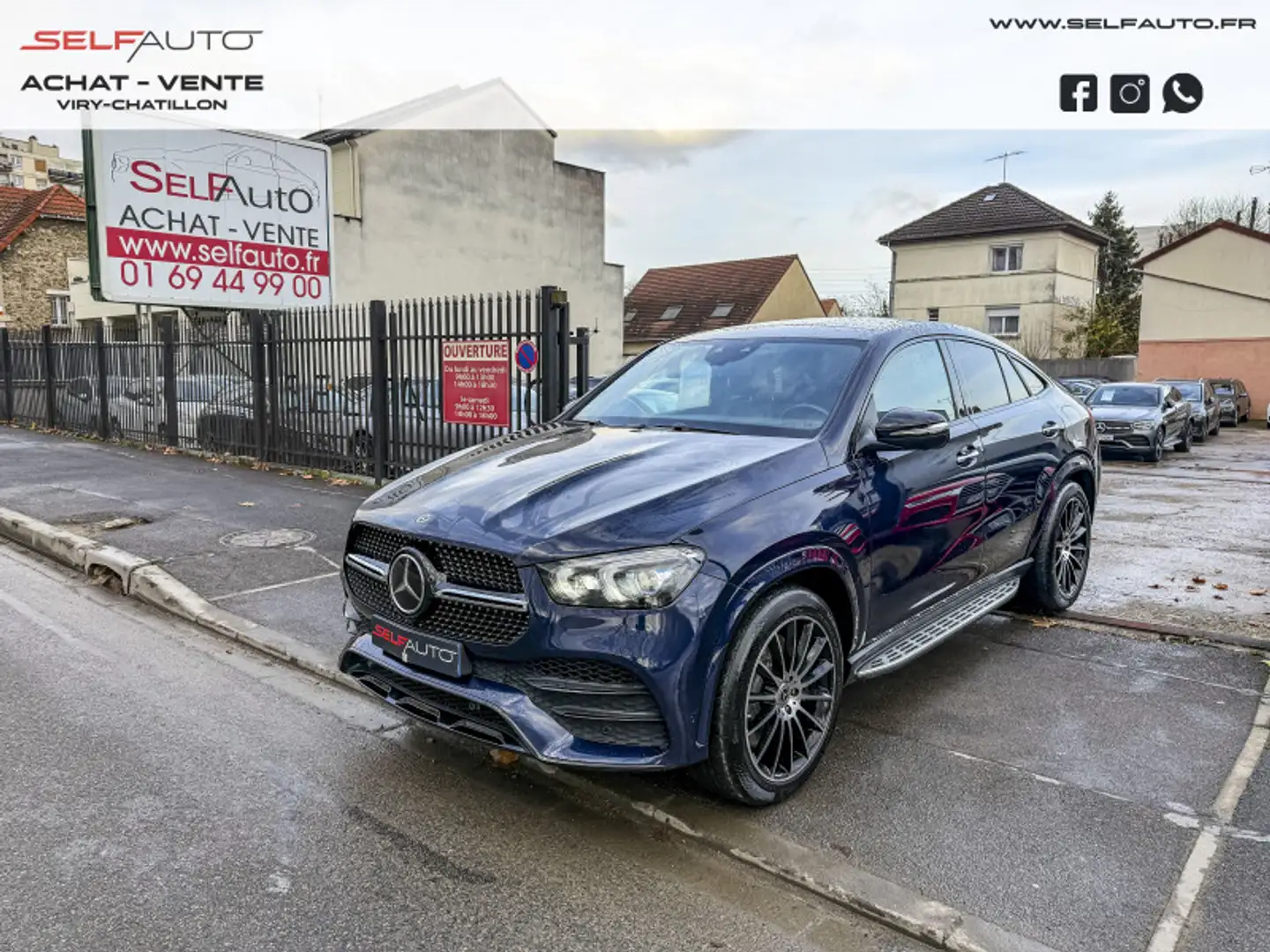 Mercedes-Benz GLE 350 350 DE 194+136CH AMG LINE 4MATIC 9G-TRONIC Bleu - 1