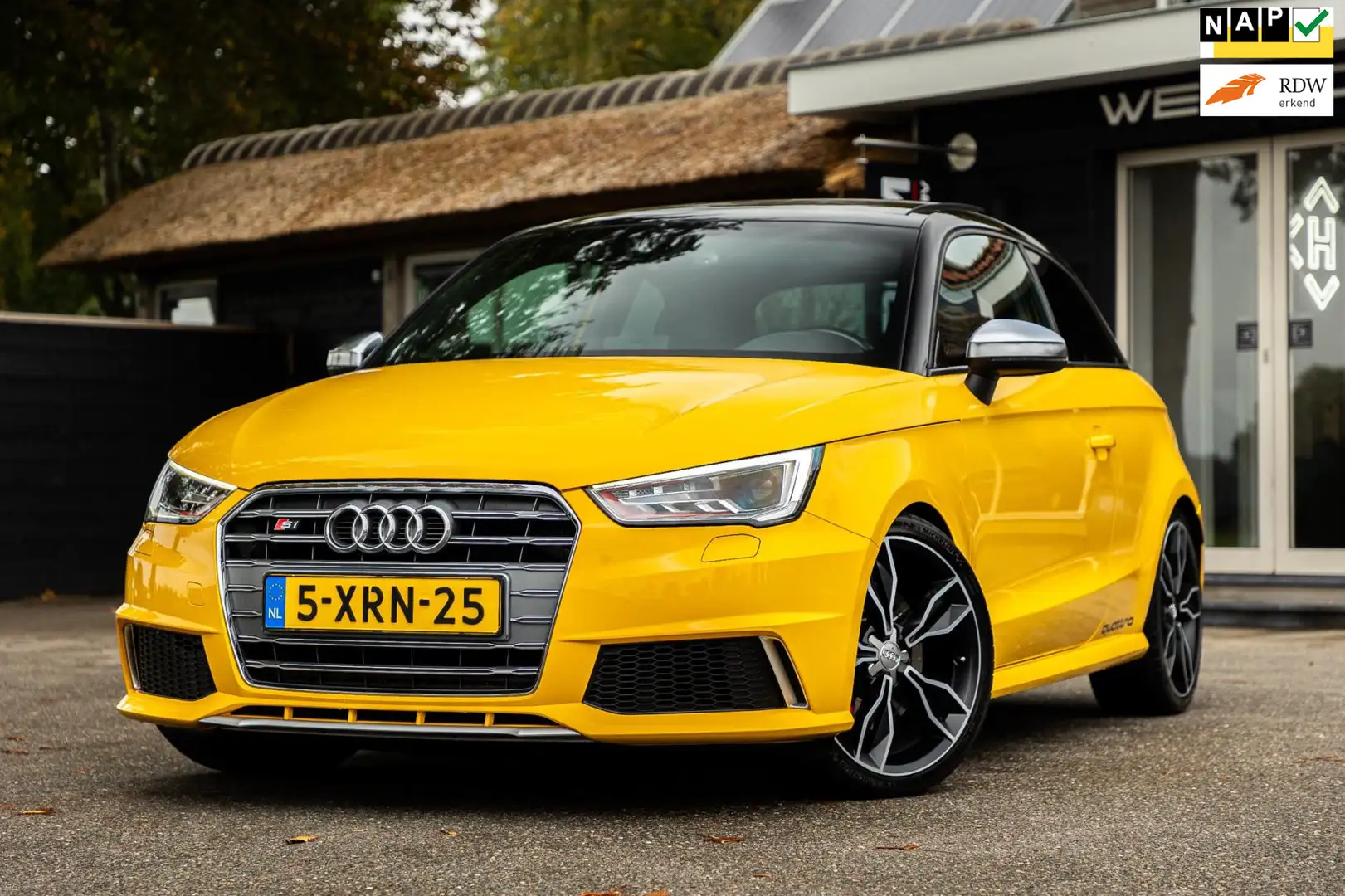 Audi A1 2.0 TFSI S1 Quattro NL-Auto I NAP I Panoramadak I Gelb - 1