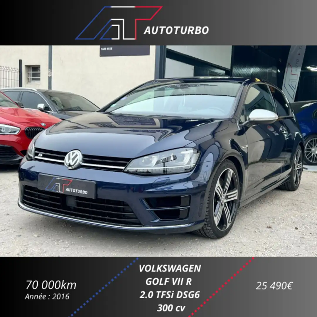 Volkswagen Golf 2.0 TSI 300CH BLUEMOTION TECHNOLOGY R 4MOTION DSG6 3P Blau - 1