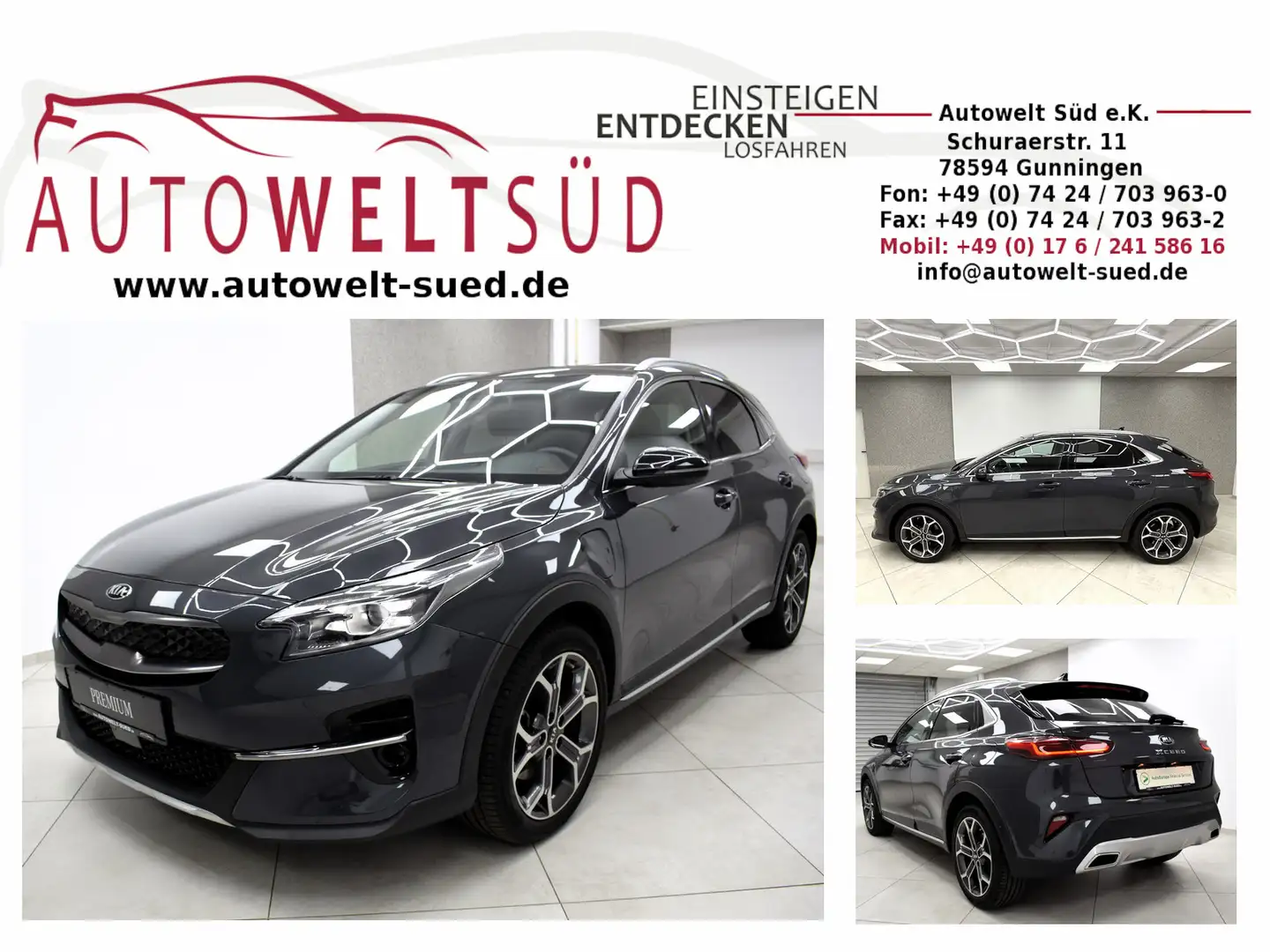 Kia XCeed 1.6 GDI DCT PHEV Platinum Edition Pano Navi Grau - 1