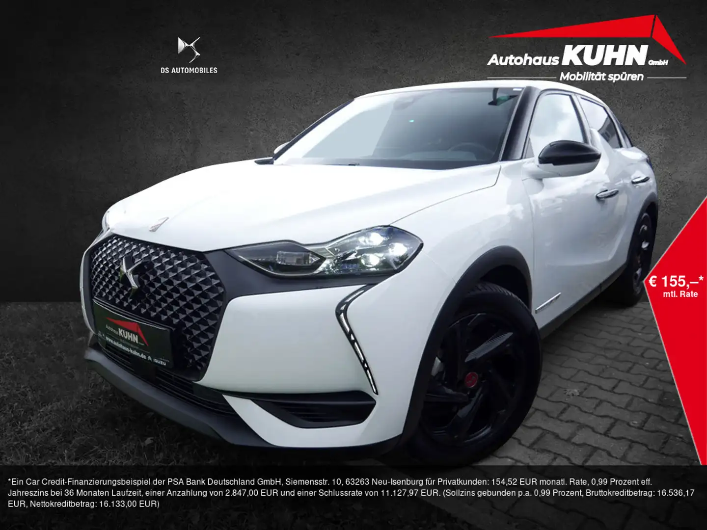 DS Automobiles DS 3 Crossback E-Tense Perfomance Line NAVI Weiß - 1
