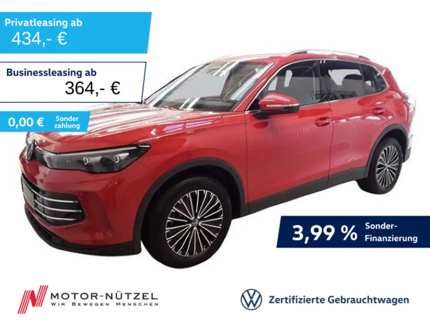 Volkswagen Tiguan 2.0 TDI DSG ELEGANCE 5JG+LEDplus+NAVI+AHK Rot - 1