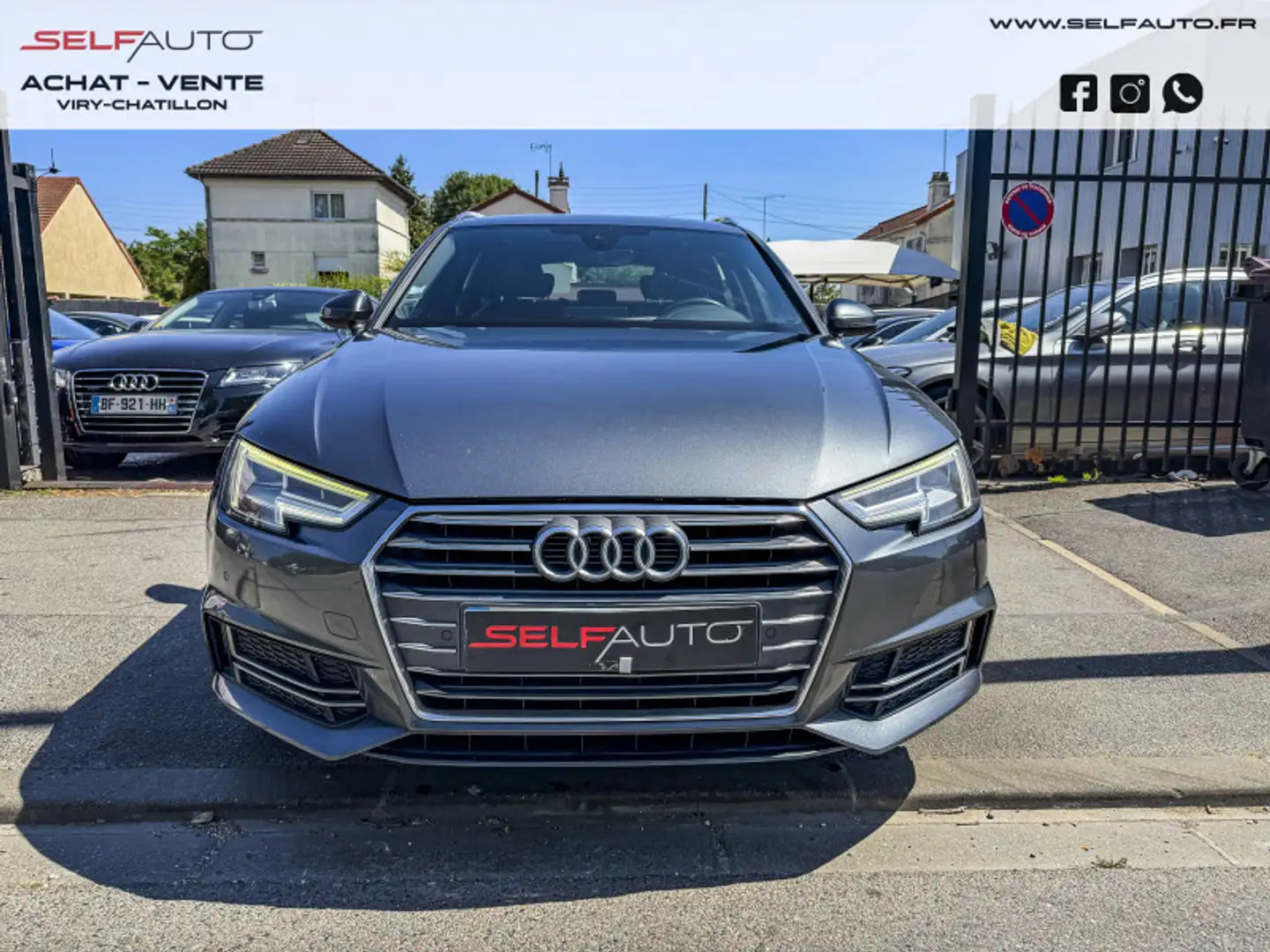 Audi A4 2.0 TDI 122CH S LINE Gris - 2