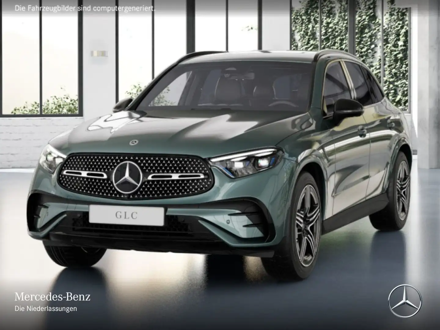 Mercedes-Benz GLC 200 4M AMG+NIGHT+360+AHK+TOTW+KEYLESS+9G Argento - 2