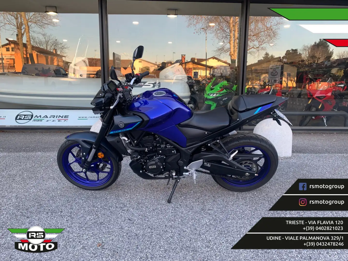 Yamaha MT-03 Bleu - 1
