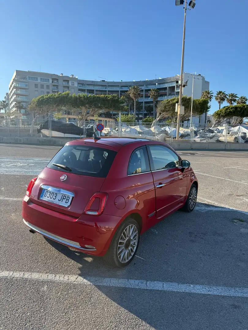Fiat 500 1.2 Lounge Rojo - 2