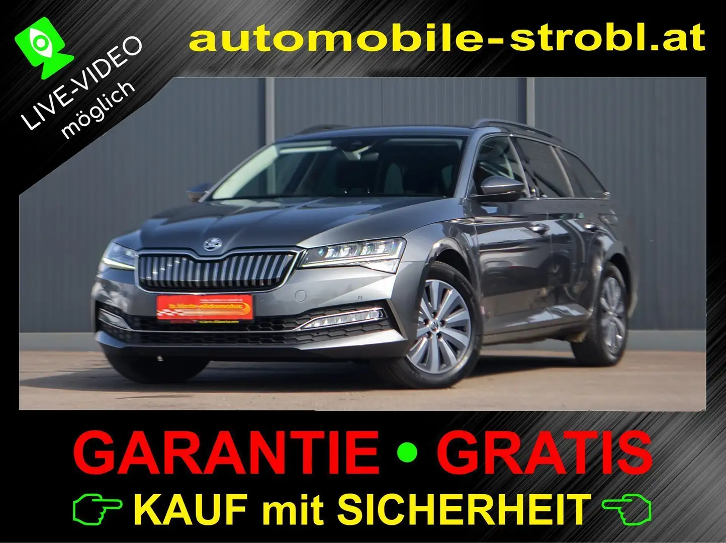 Skoda Superb Kombi IV DSG * Virt.C * StHzg * ACC * LED * GARAN Gri - 1