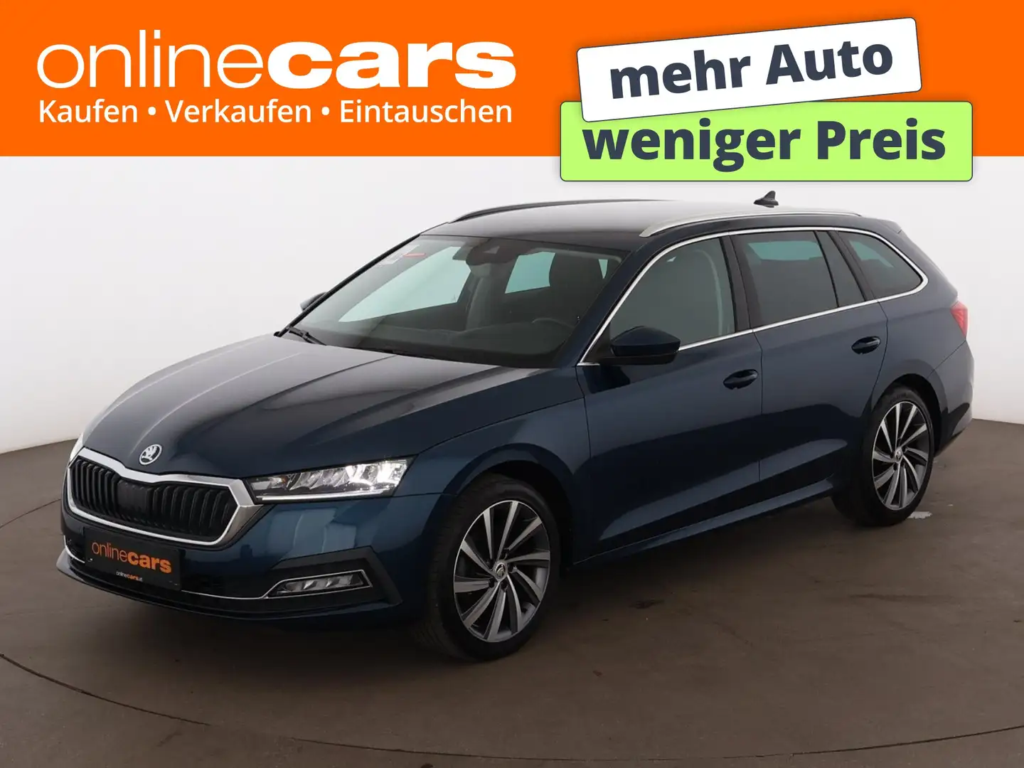 Skoda Octavia Combi 2.0 TDI Style Aut LED AHK RADAR NAV Blau - 1