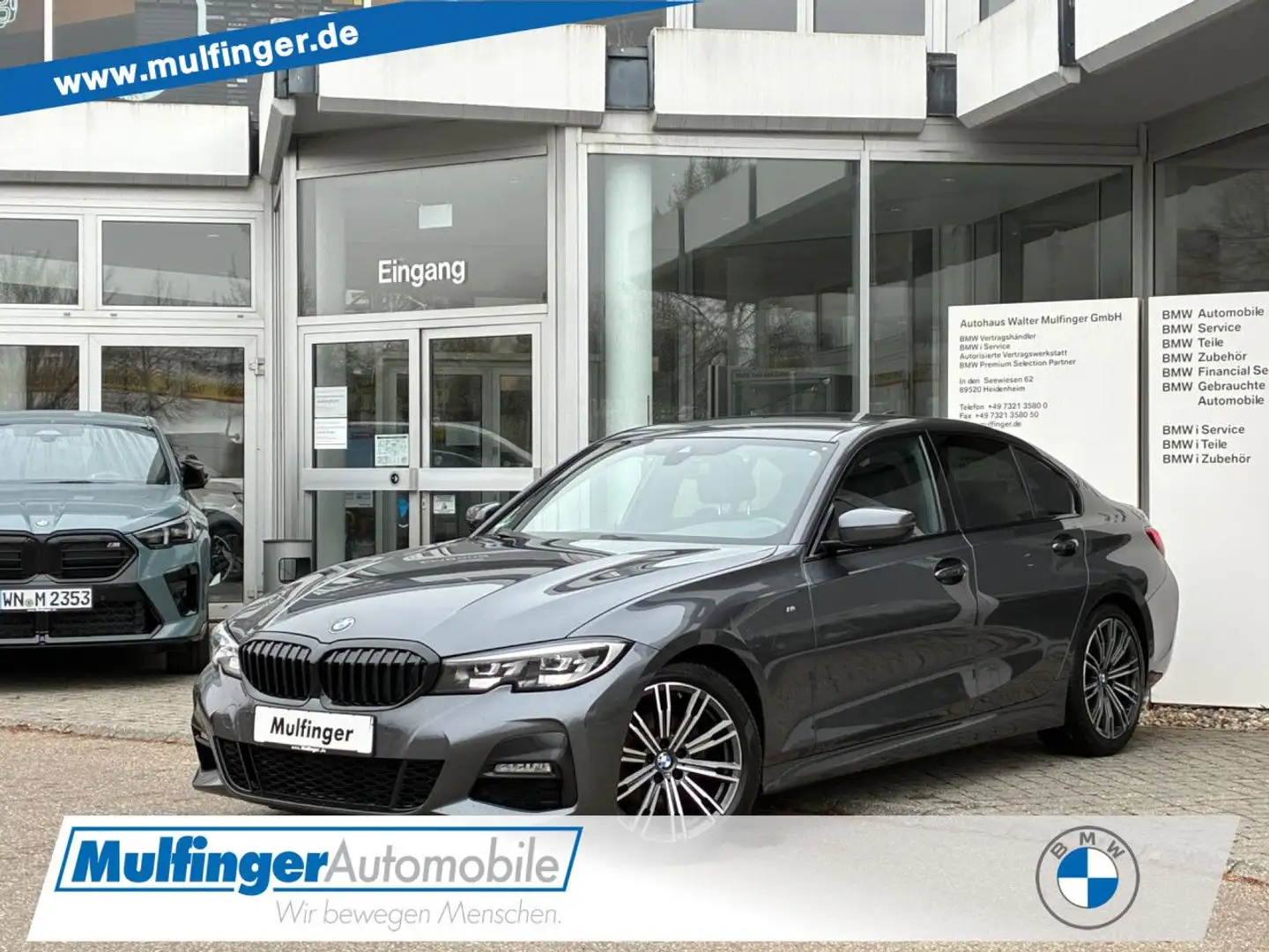 BMW 320 d M Sport LiveProf.Sitzh.Shadow LED HiFi PDC Gris - 1