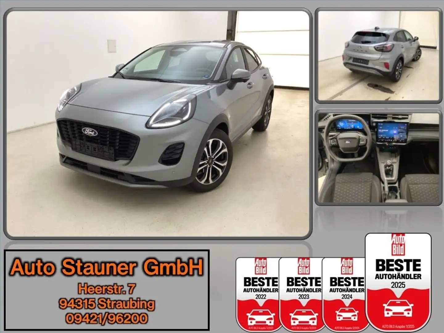 Ford Puma Titanium /iACC/360°/LHZ/SHZ/BLIS/ Silber - 1