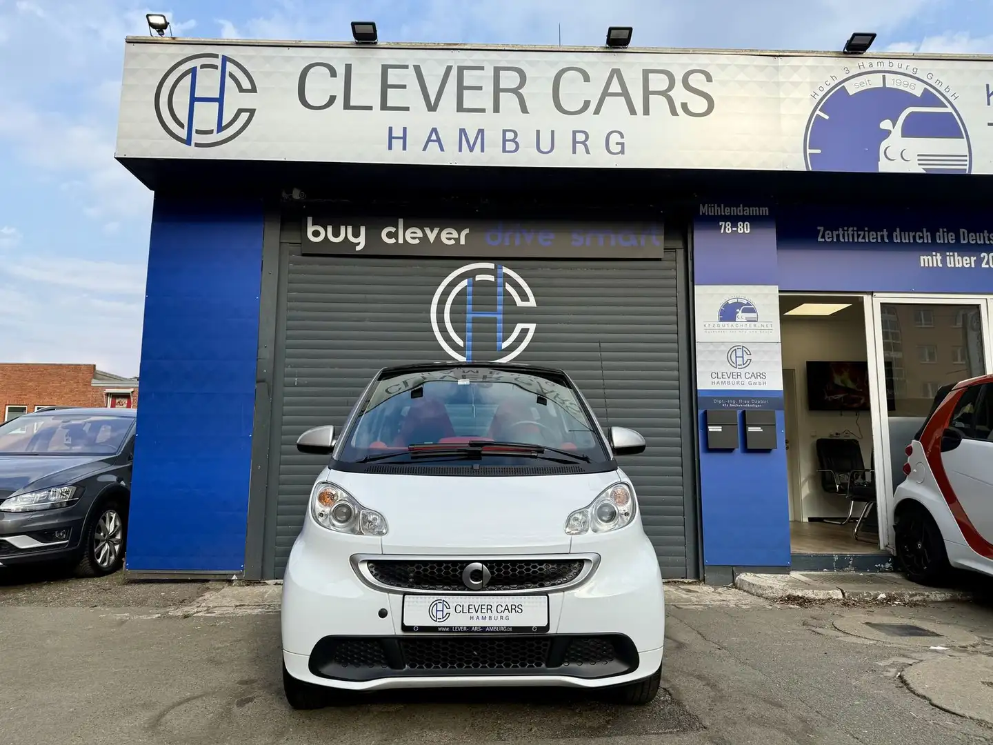 smart forTwo PASSION*COUPE*APPLECAR-PLAY*KLIMA*PANO Blanc - 2