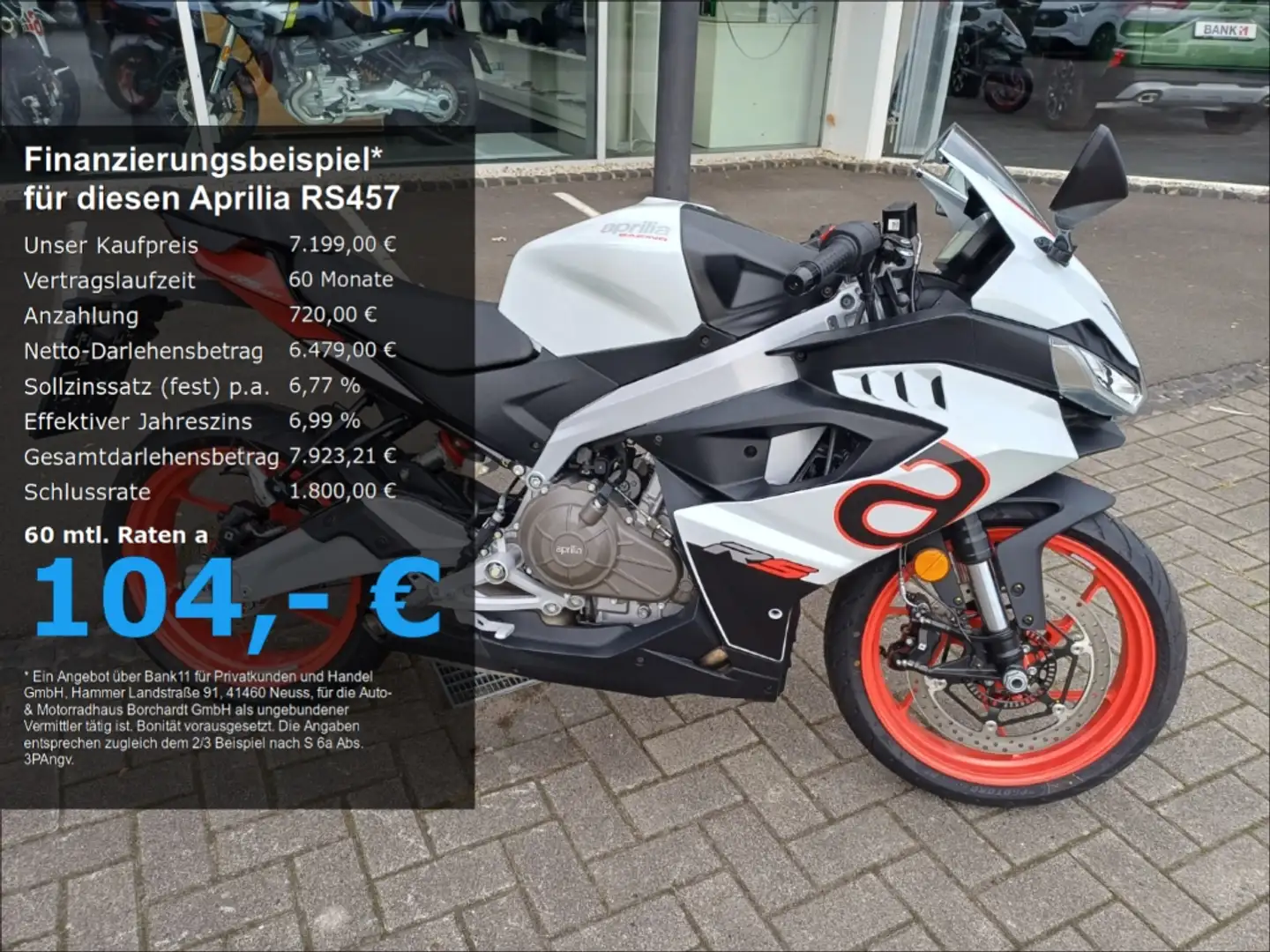Aprilia RS 457 *E5+*48PS*A2*Weiß* Fehér - 1