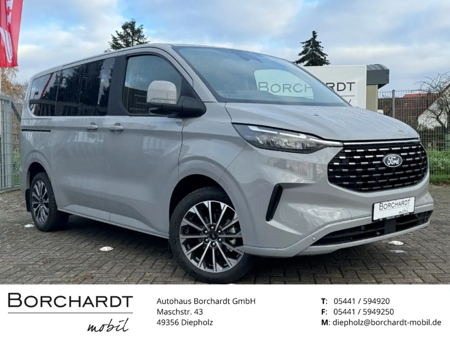 Ford Tourneo Custom Titanium X L1 2.0L 170PS EXKLUSIV-Paket, el.Schieb Grau - 1