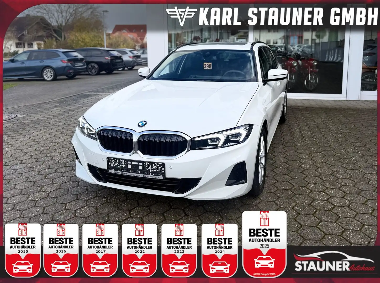 BMW 318 i Touring KAMERA PANORAMADACH NAVI SITZHZ Weiß - 1