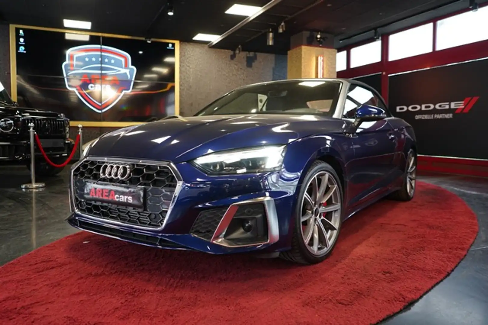 Audi A5 Cabriolet 40 TFSI S line MASS RKAM HUD VIRTUAL Blauw - 1