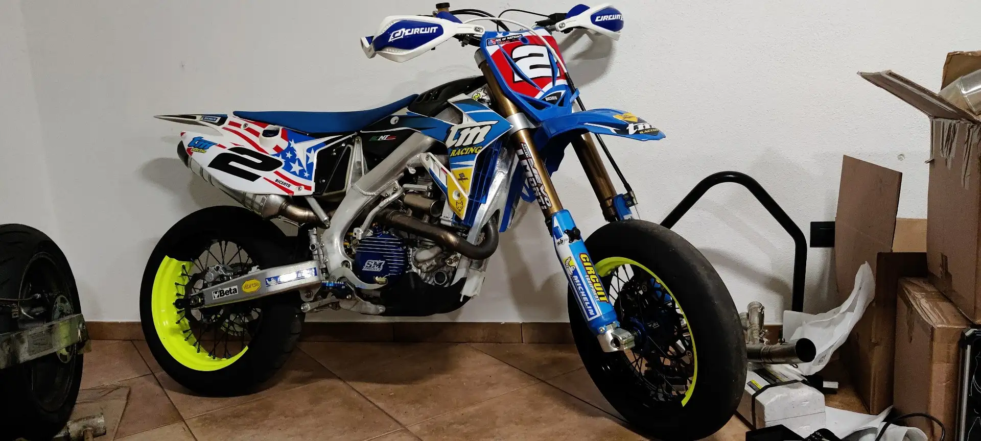 TM SMX 450 Fi KS Blanc - 1