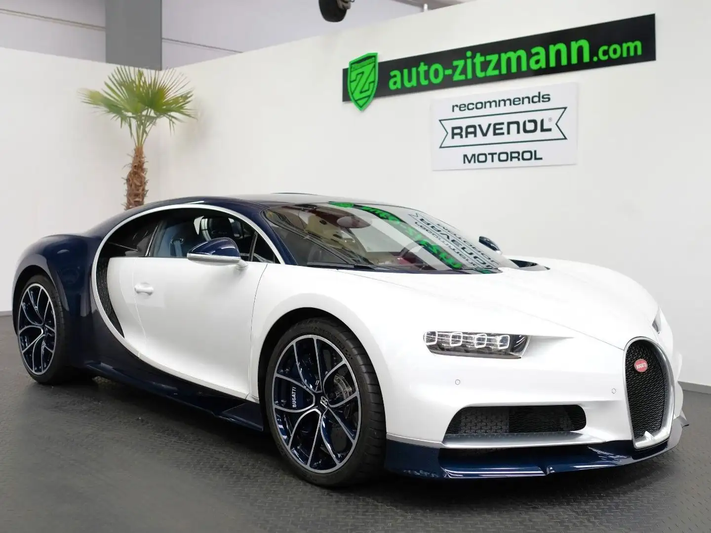 Bugatti Chiron /VISIBLE CARBON BLUE/SERVICE NEW/ Beyaz - 1