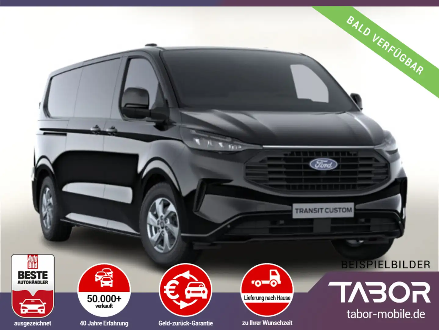 Ford Transit Custom TDCi 150 Limited 320 L2 UVP-33%* Schwarz - 1