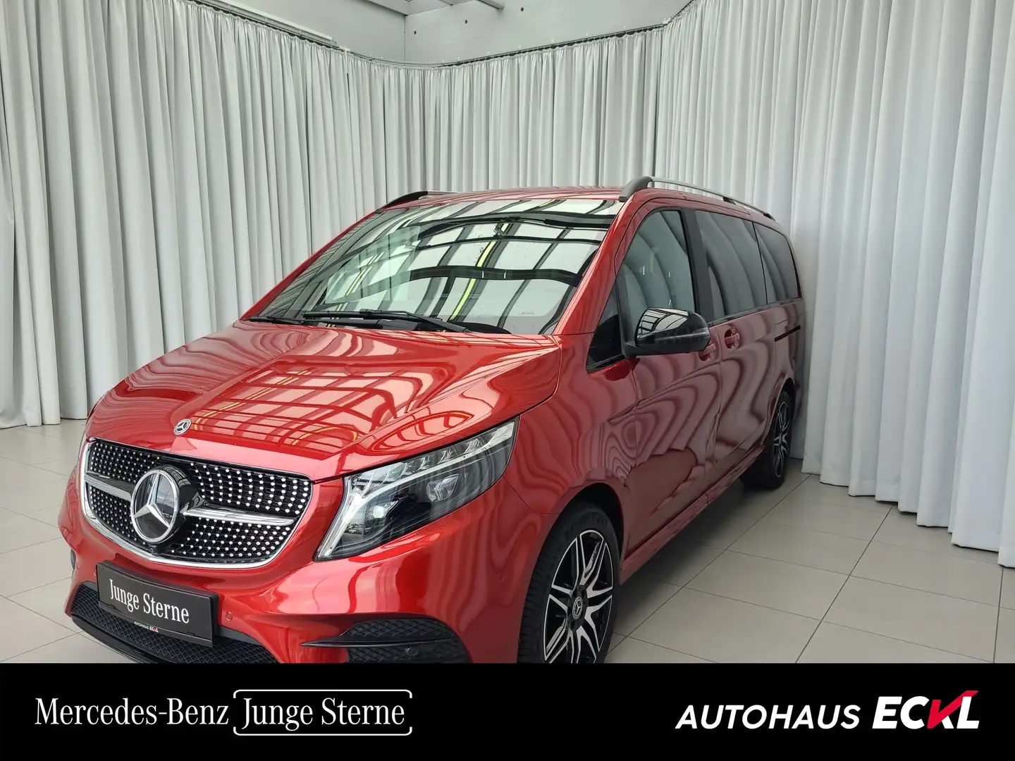 Mercedes-Benz V 300 d 4MATIC EXCLUSIVE Lang Night Pano SpurW Rood - 1