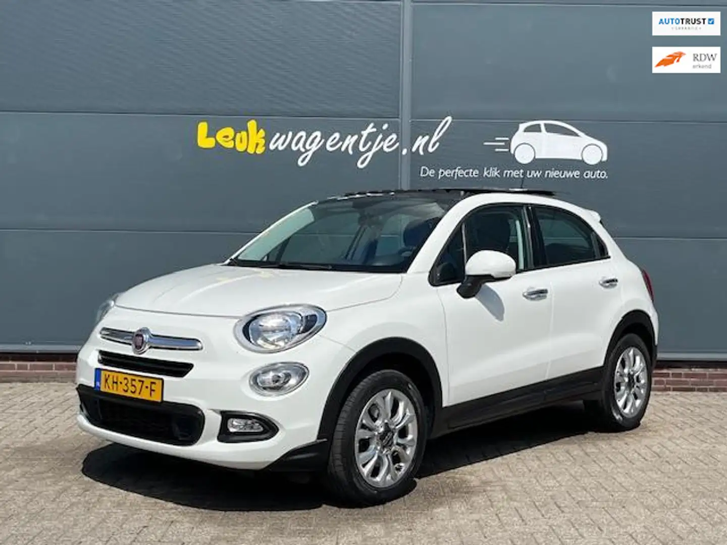 Fiat 500X 1.4 Turbo MultiAir PopStar Aut. *schuifdak *leder Blanc - 1