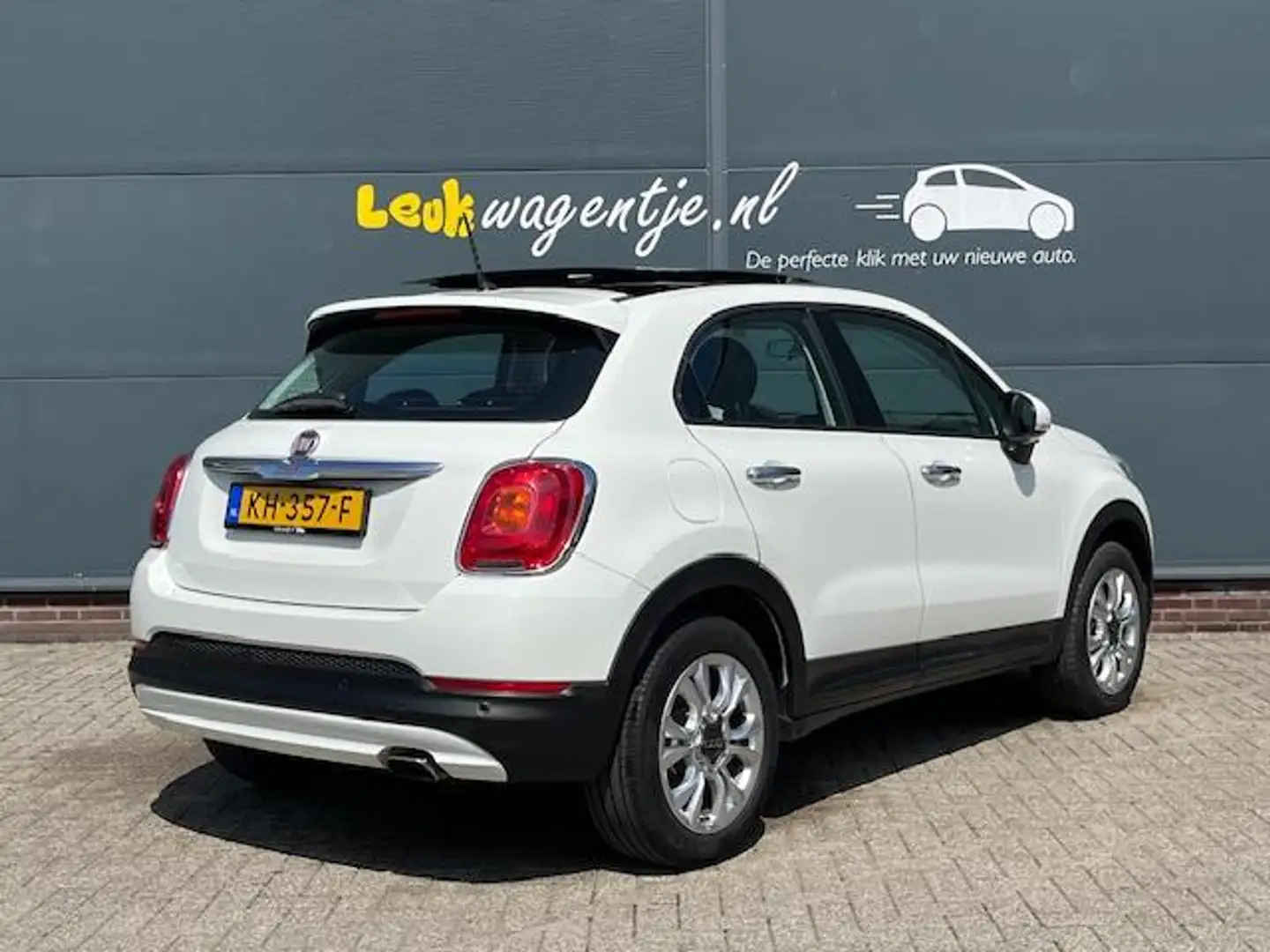 Fiat 500X 1.4 Turbo MultiAir PopStar Aut. *schuifdak *leder Blanc - 2