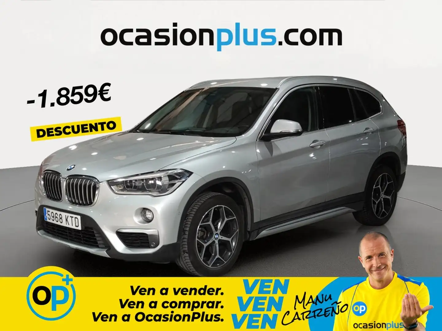 BMW X1 sDrive 18d Gris - 1