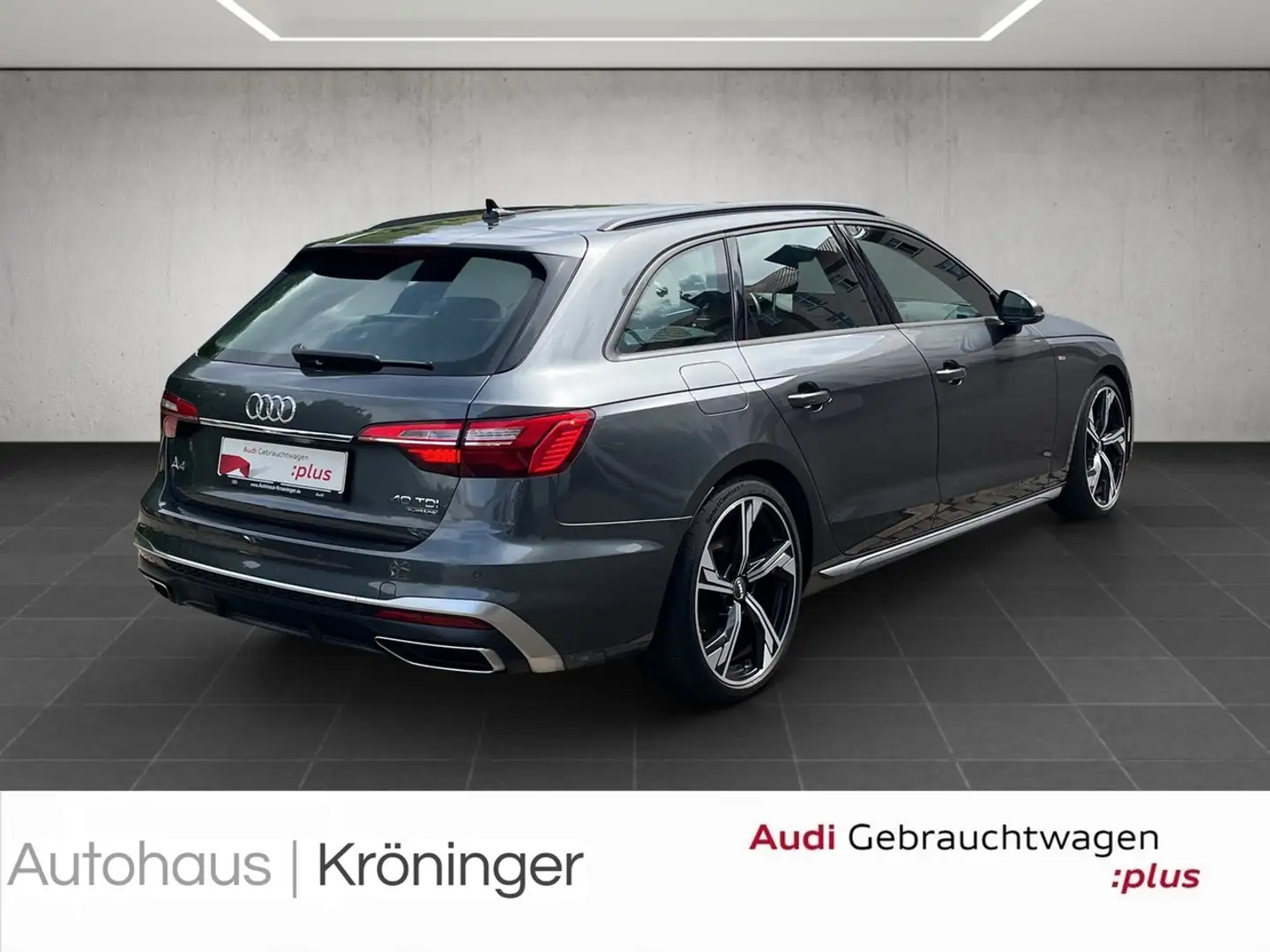 Audi A4 Avant 40 TDI quattro S line AHK Leder/Alcanta Grijs - 2