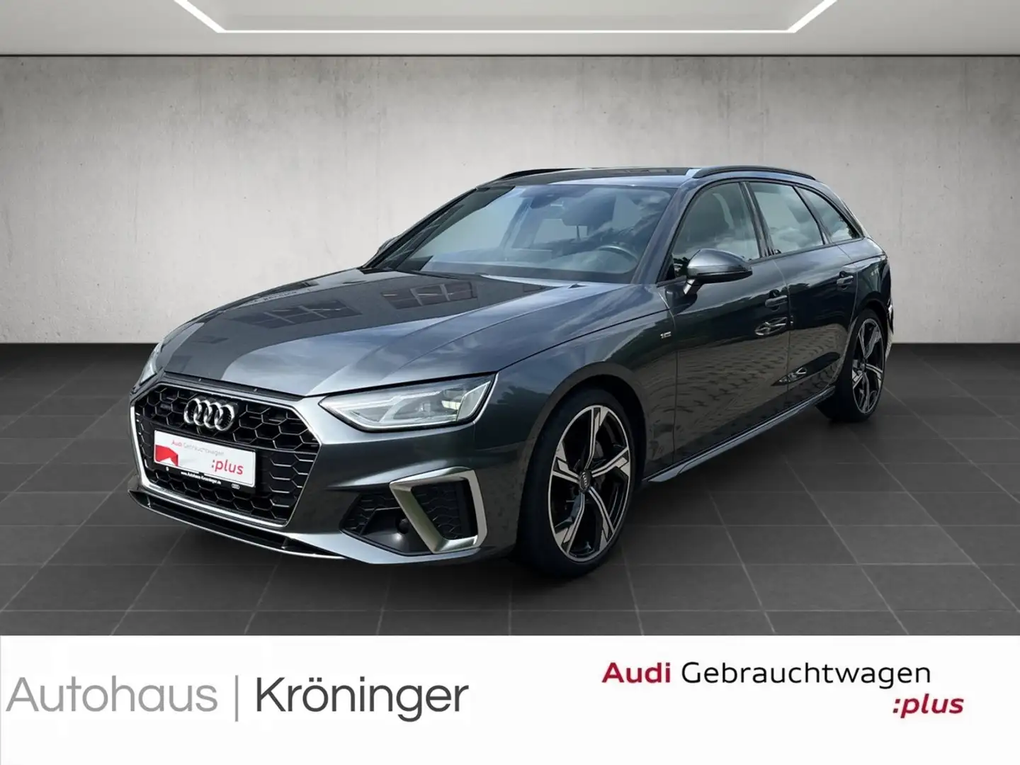 Audi A4 Avant 40 TDI quattro S line AHK Leder/Alcanta Grijs - 1