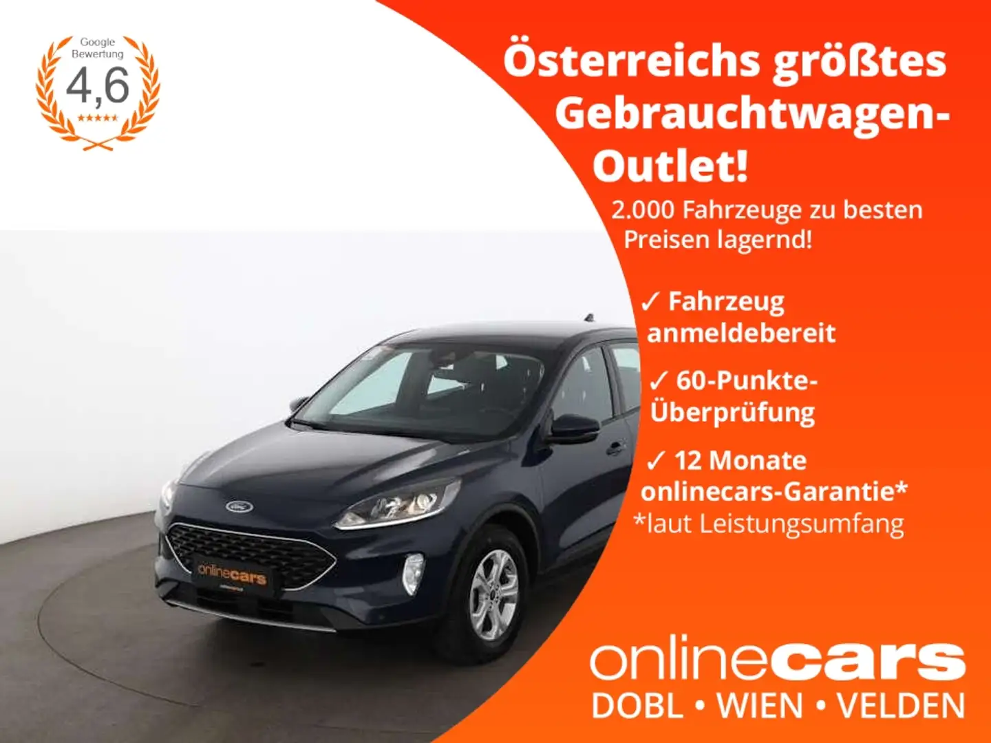 Ford Kuga 2.5 Duratec Cool & Connect Aut NAVI SITZHZG Blau - 1