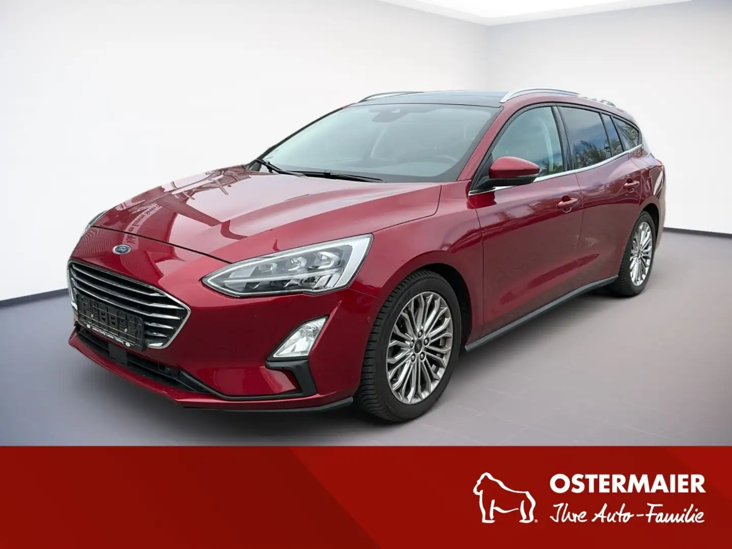 Ford Focus TURNIER TITANIUM 1.5ECOBLUE 120PS AUTOMATIK ACC.AH Rot - 1