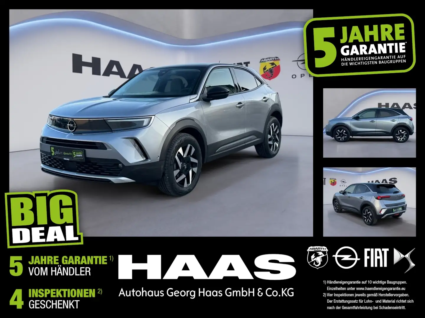 Opel Mokka 1.2 Turbo Elegance Sitzheizung Bluetooth Grijs - 1