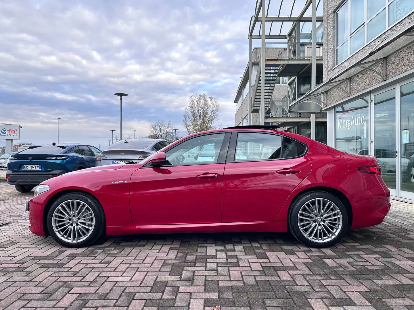 Alfa Romeo Giulia 2.2d 210CV Q4 VELOCE EURO6D! TETTO APRIBILE! PELLE Rosso - 2