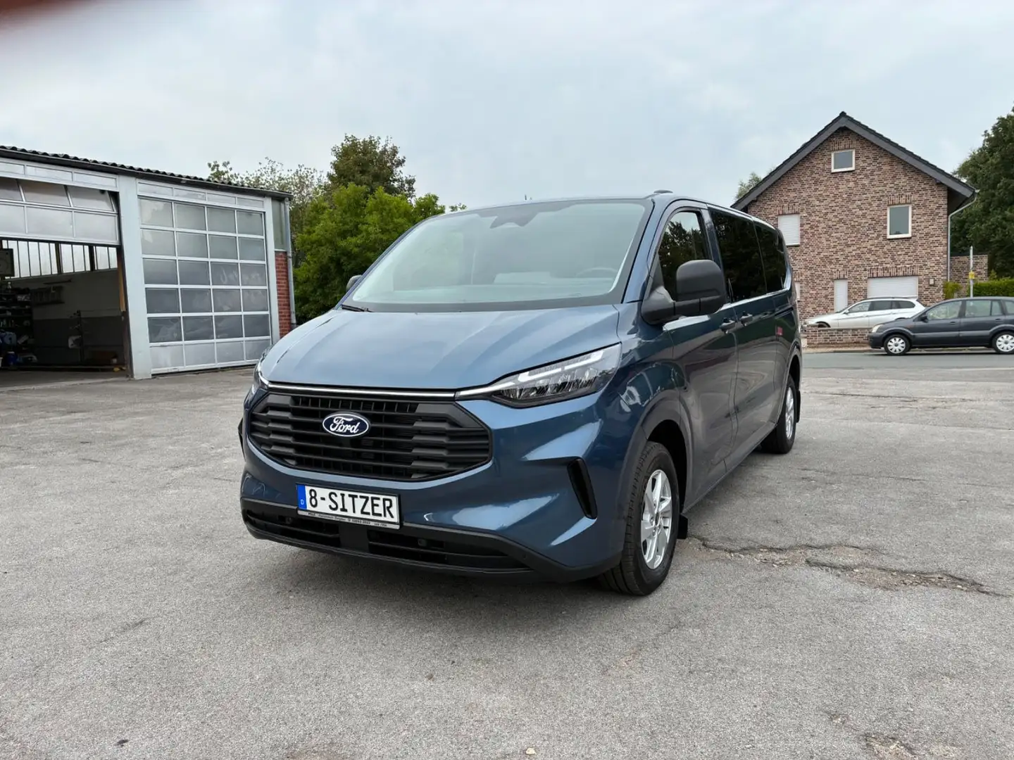 Ford Transit Custom Ko, 8-S.,Klima v+h,Schiebetür l+r Bleu - 2