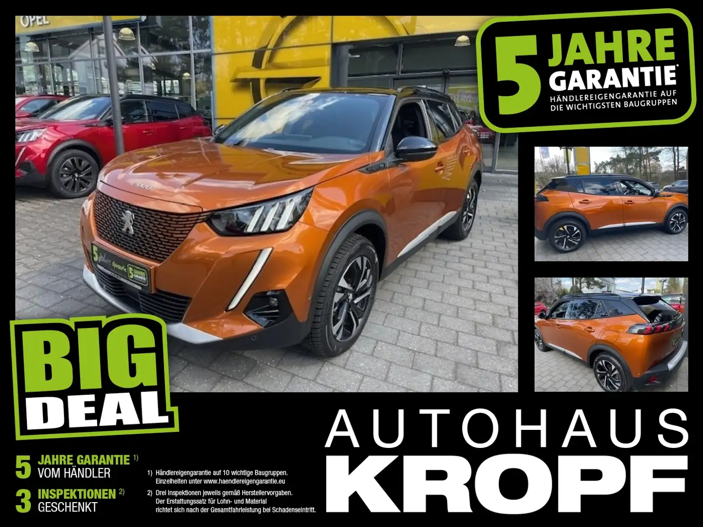 Peugeot 2008 (e-) GT Elektromotor (e-)GT Pack ACC FLA Arancione - 1