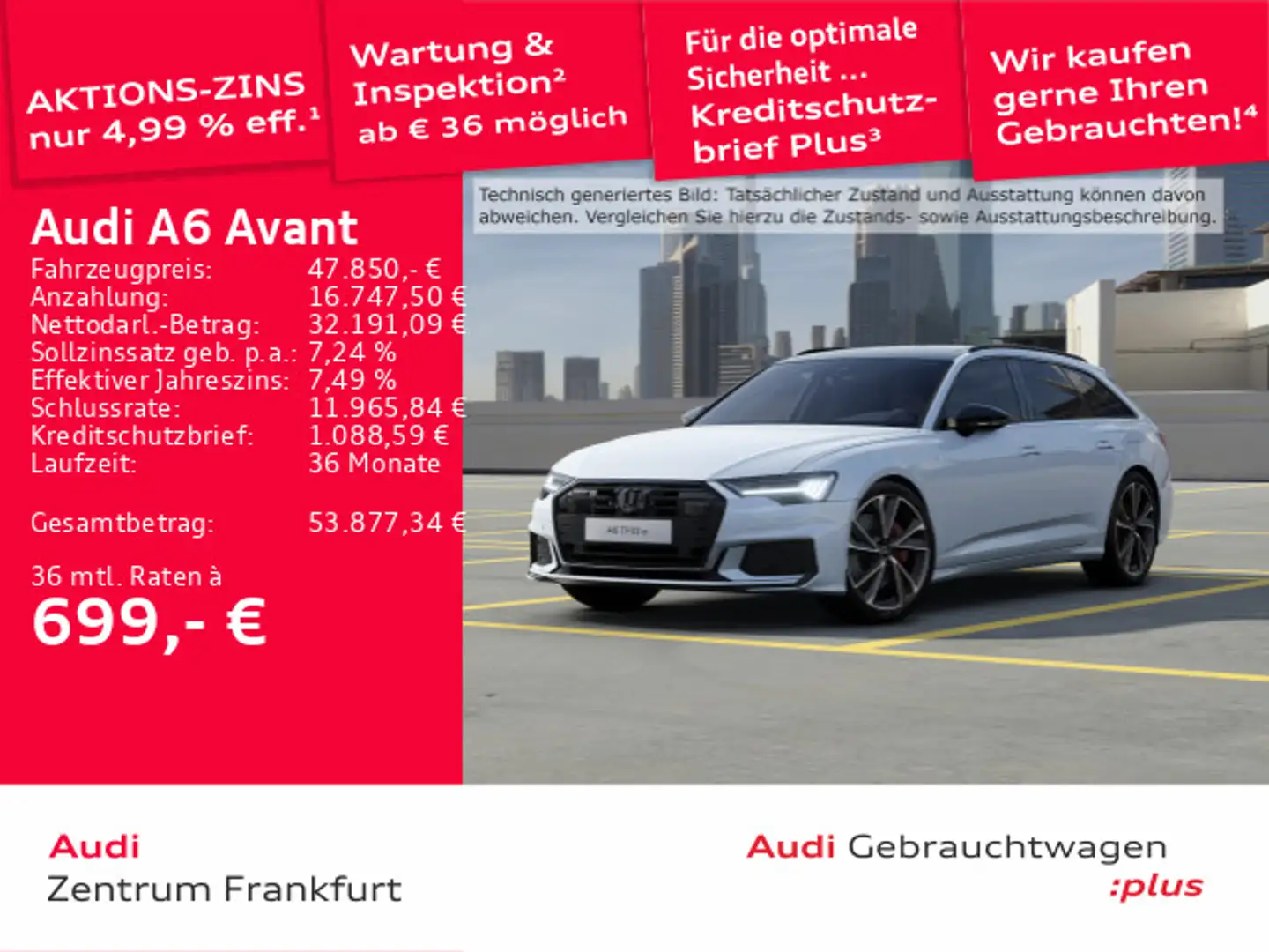 Audi A6 TFSI e Sport MatrixLED ACC B&O DAB Weiß - 1