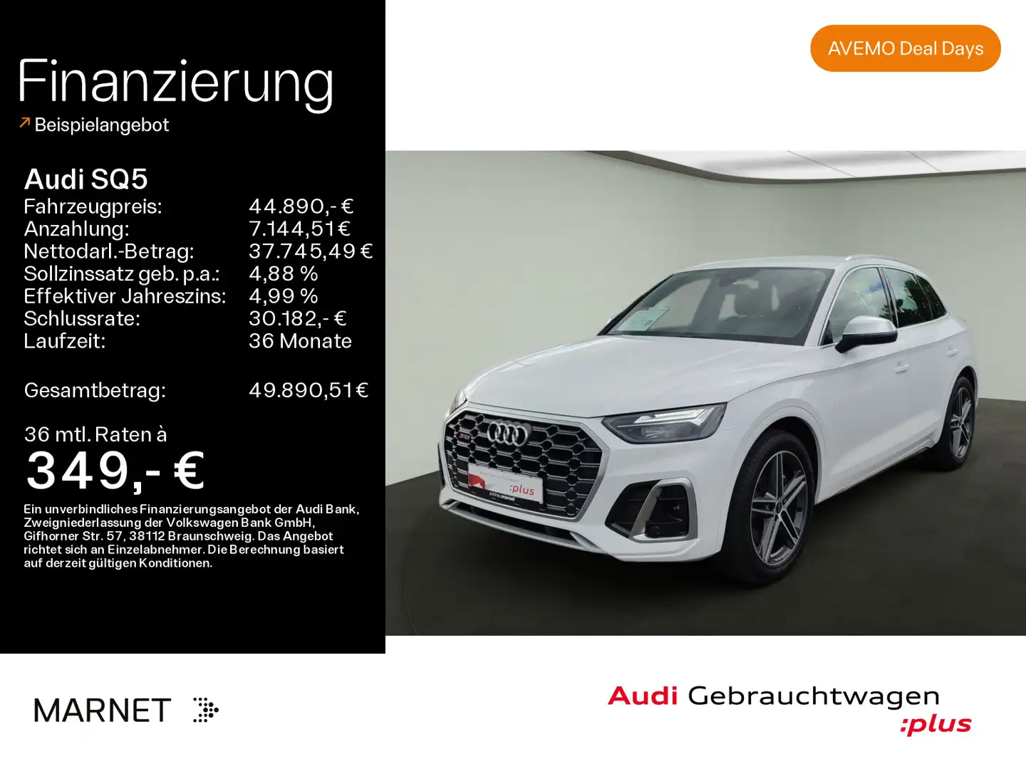 Audi SQ5 3.0 TDI quattro*Navi*LED*Alu*PDC*Virtual Coc Bianco - 1