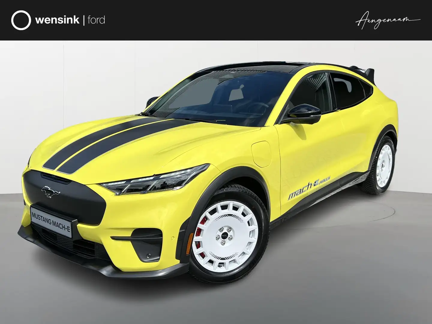 Ford Mustang Mach-E Rally Extended Range AWD 98 kWh | 487PK | 510KM Ac Jaune - 1