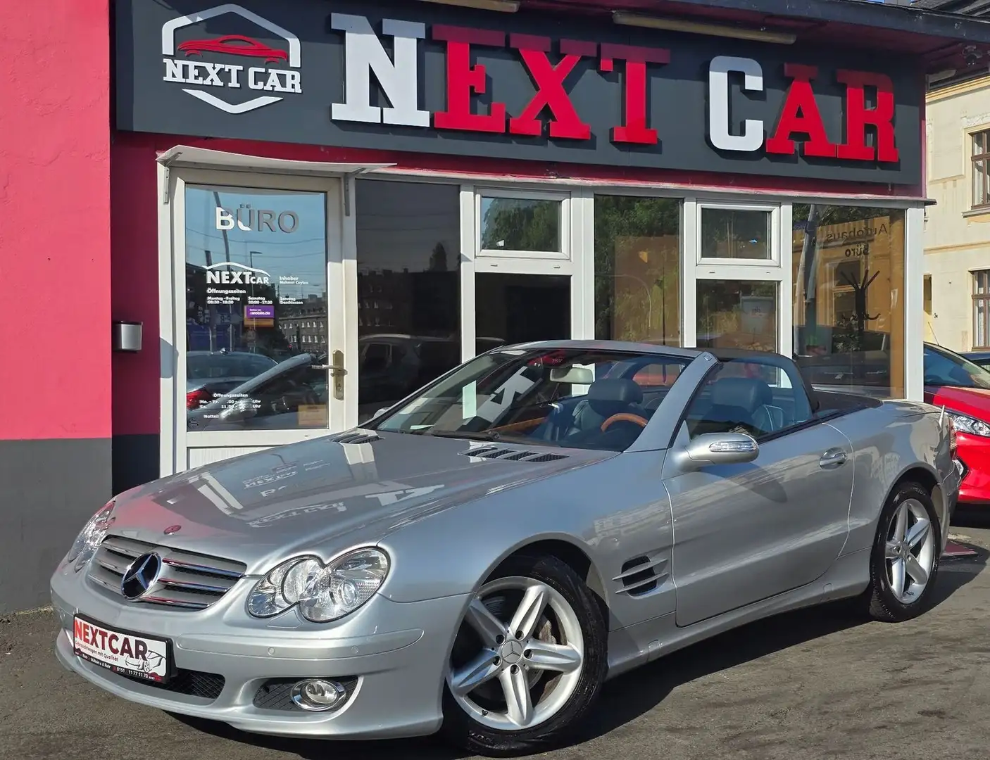 Mercedes-Benz SL 350 |Auto|1Hand|Leder|Navi|TraumZustand Zilver - 1