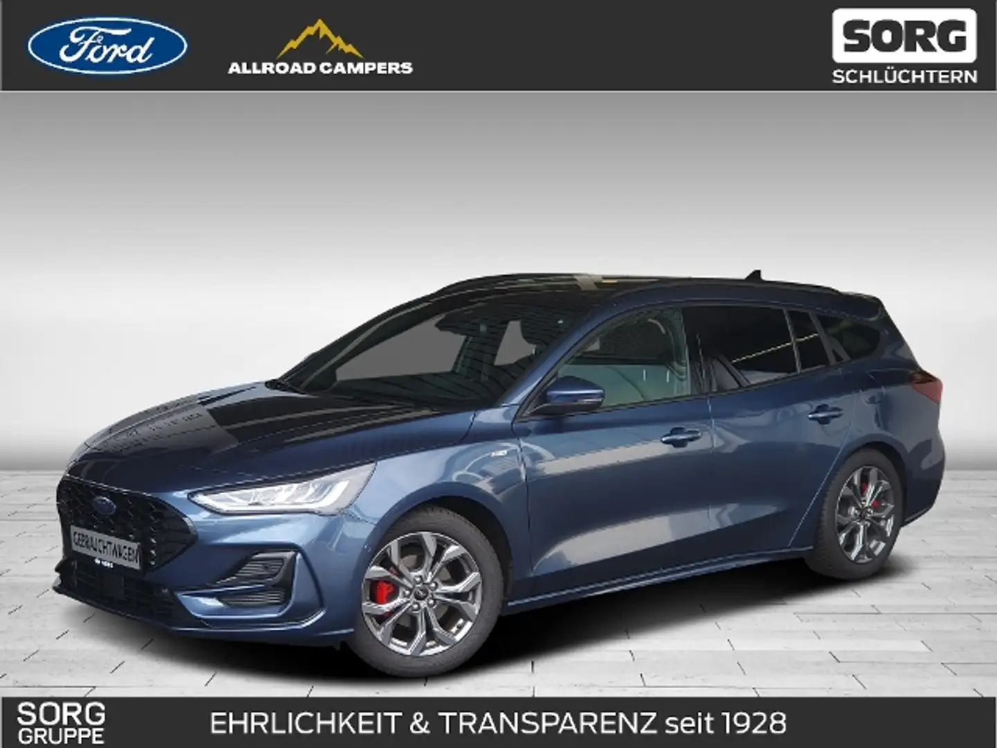 Ford Focus Turnier 1.0 EcoBoost Hybrid ST-Line X*B&O Bleu - 1